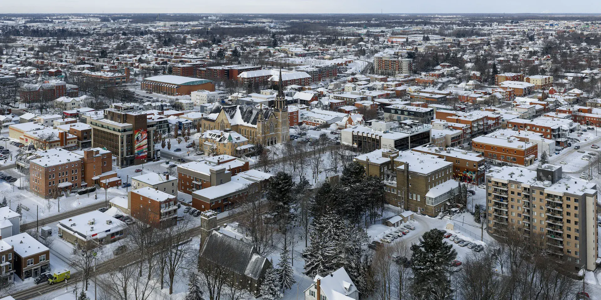 Vue de Drummondville, Québec